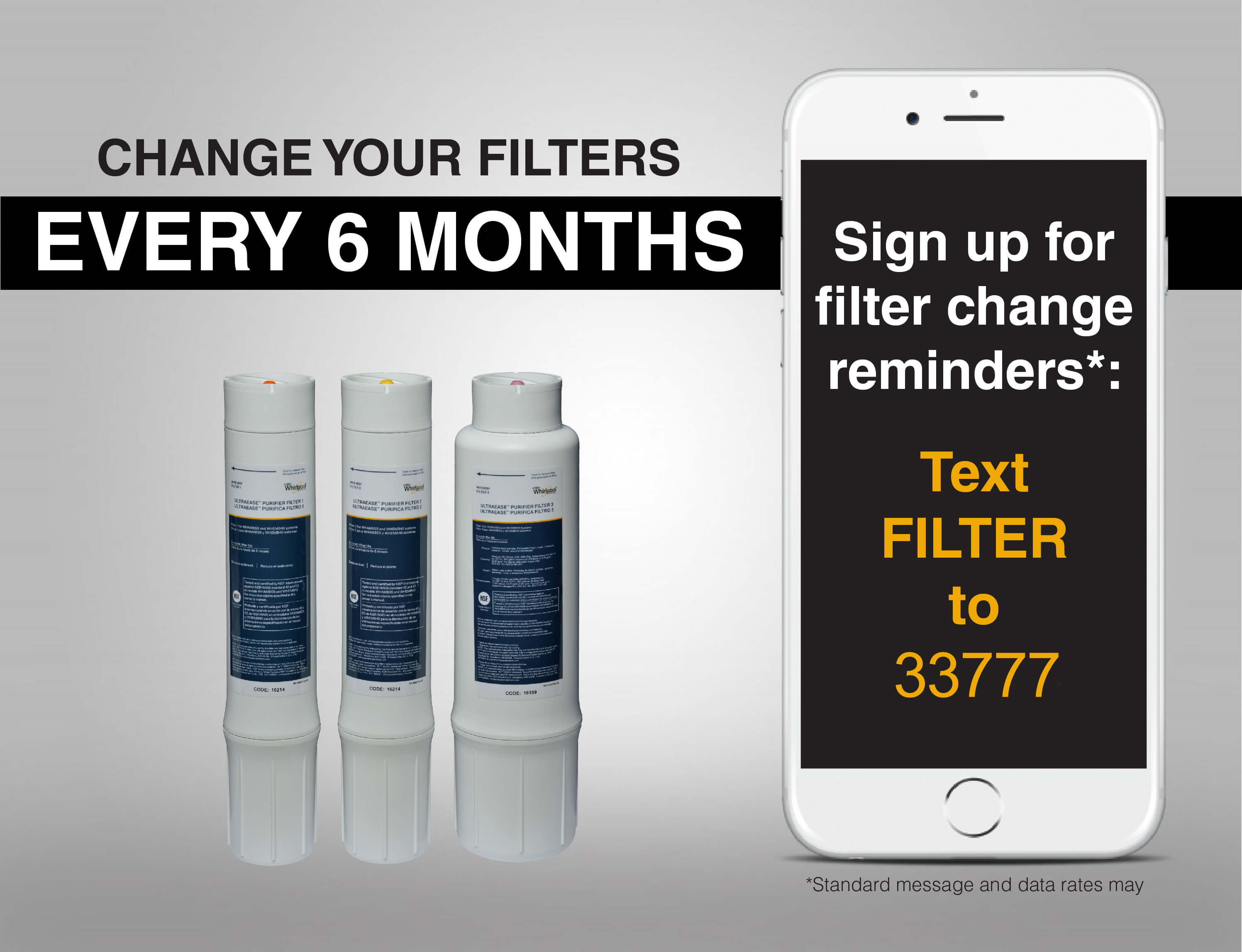 Water Purifier Replacement Filter Set WHEMBF Whirlpool