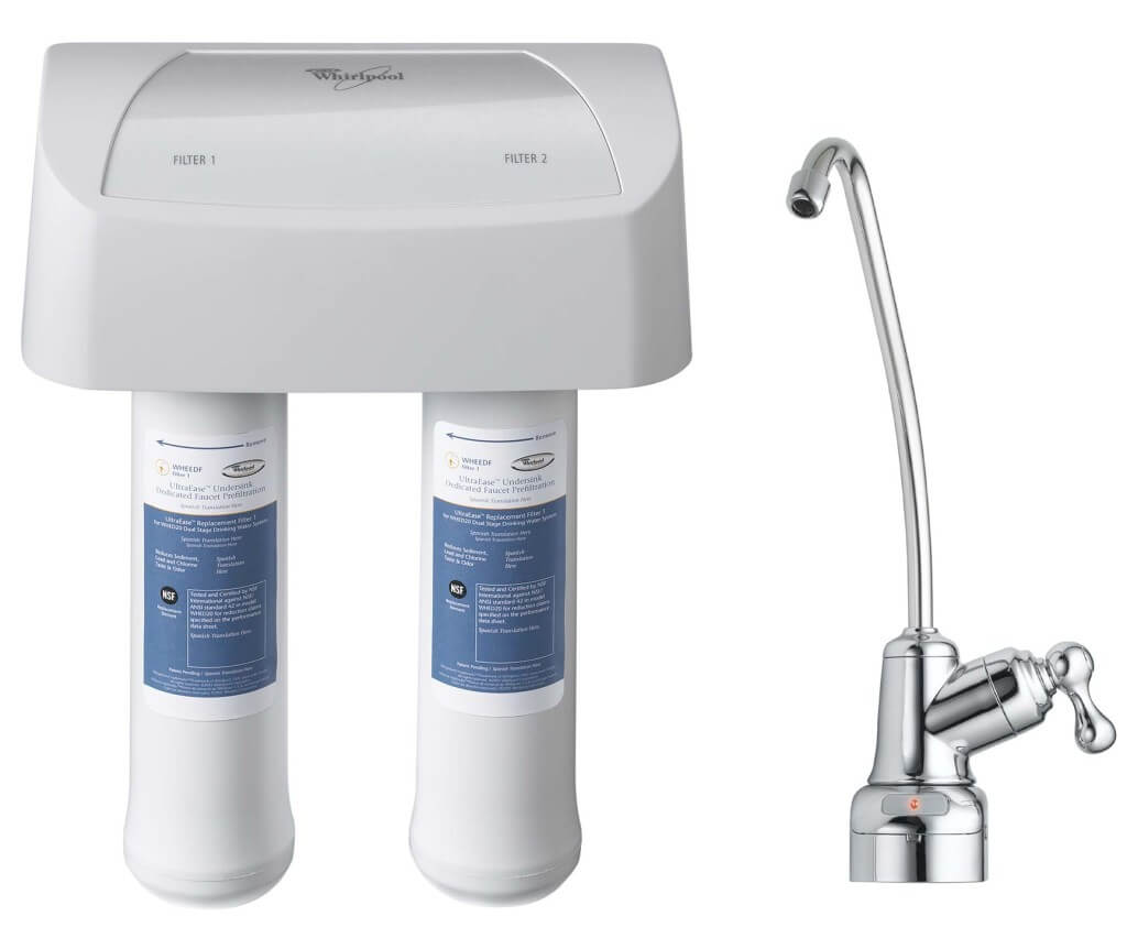 Under Sink Replacement Water Filter Set 2PK Whirlpool