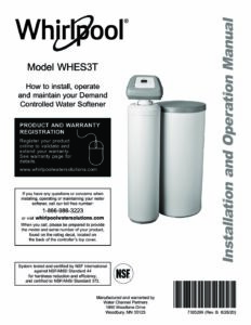 Whirlpool-WHES3T-Owners-Manual | Whirlpool Water Solutions